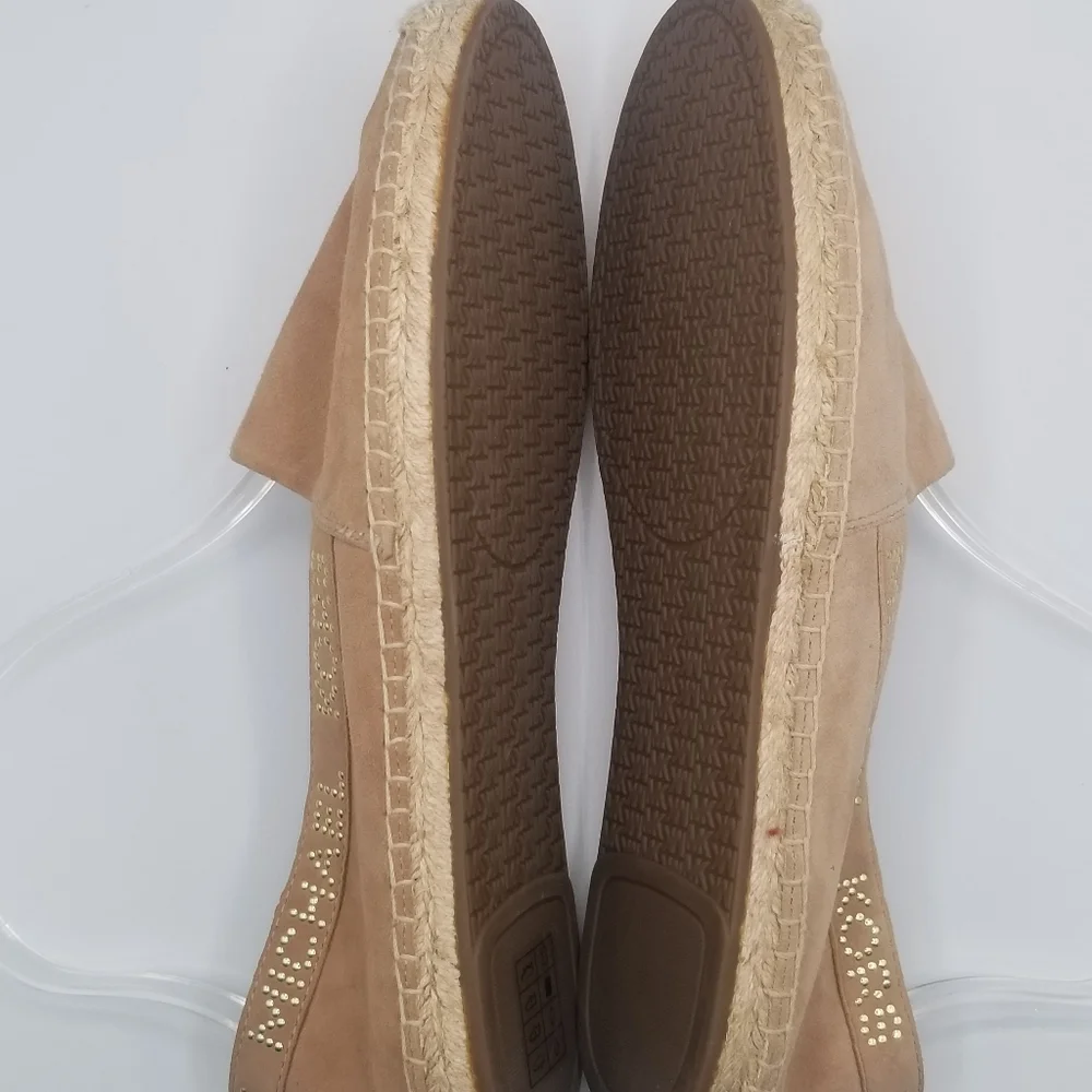 MICHAEL MICHAEL KORS Suede Rhinestone Embellished Espadrille